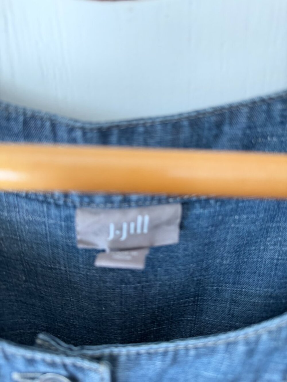 J Jill tencel denim dress with side pockets xl - Picture 2 of 2